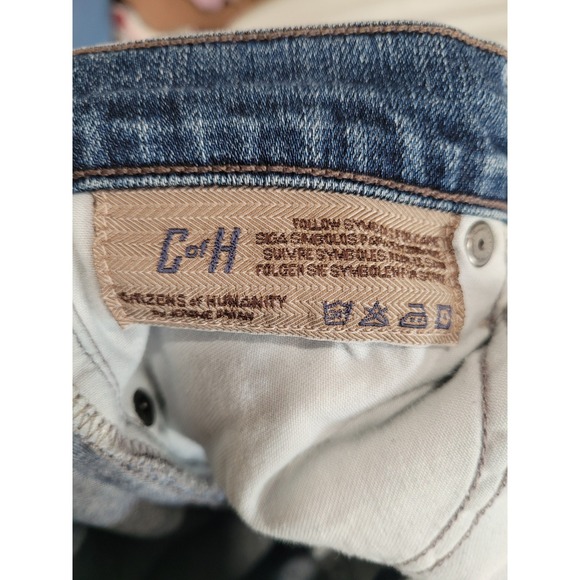 Citizens of Humanity Women's Blue Jeans Cotton Blend Size 27 Skinny Straight #16 - Picture 7 of 8